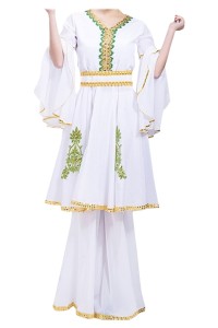 Custom-made Hui performance costumes Order women's costumes for Xinjiang dance costumes Muslim Uyghur clothes Minority dance costumes Hui performance costumes SKDO013 detail view-1